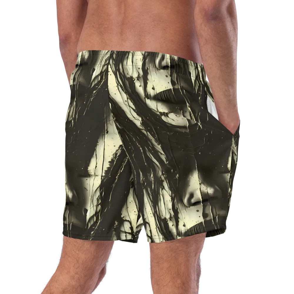 Eclipse Veil on Swim Trunks — Right Back