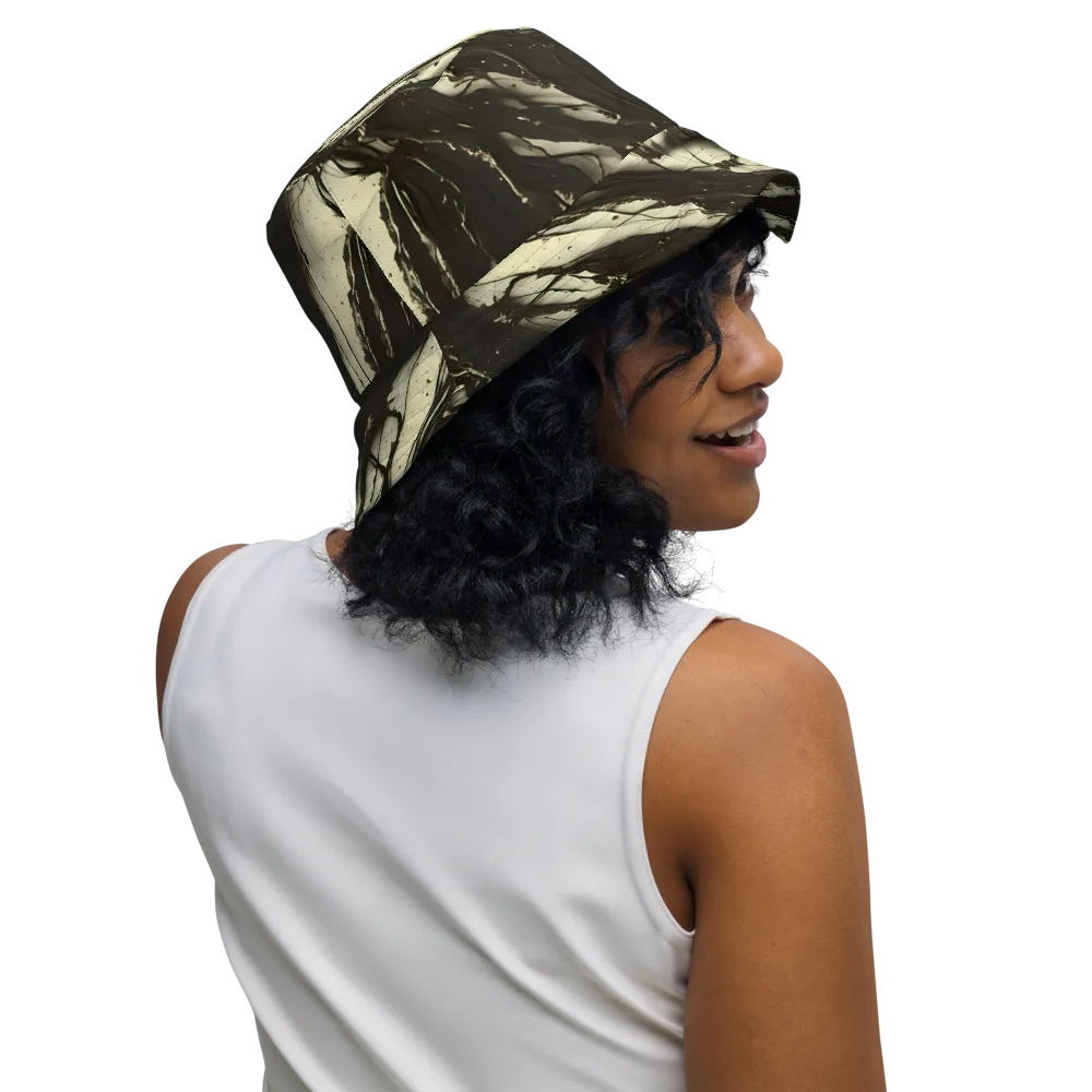 Eclipse Veil on Reversible Bucket Hat — Right Outside