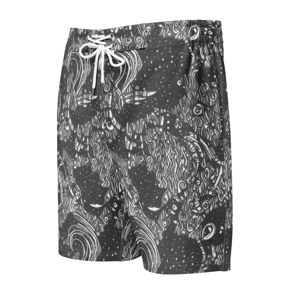 Shadow Reverie on Men's Board Shorts — Front