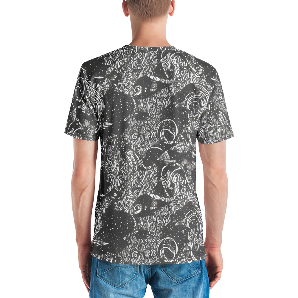 Shadow Reverie on Men's Crew Neck T-Shirt — Back