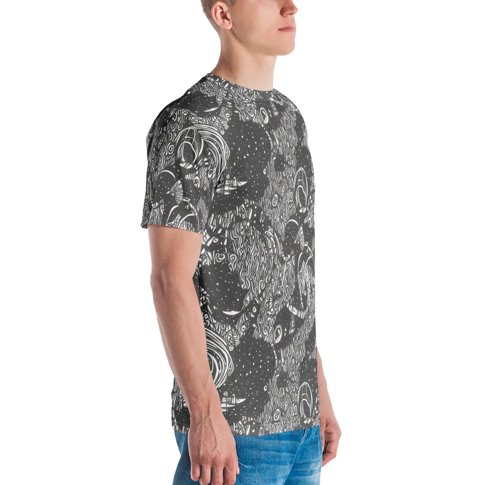 Shadow Reverie on Men's Crew Neck T-Shirt — Right