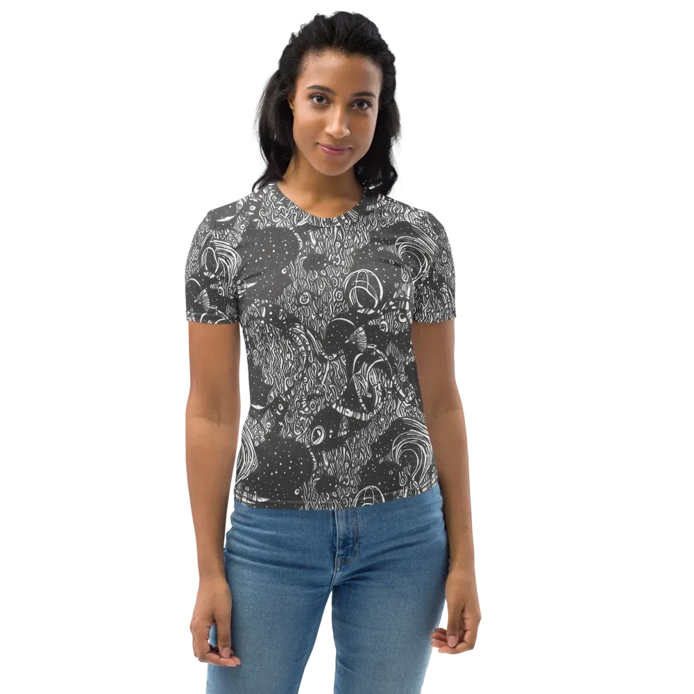 Shadow Reverie on Women's Crew Neck T-Shirt — Front