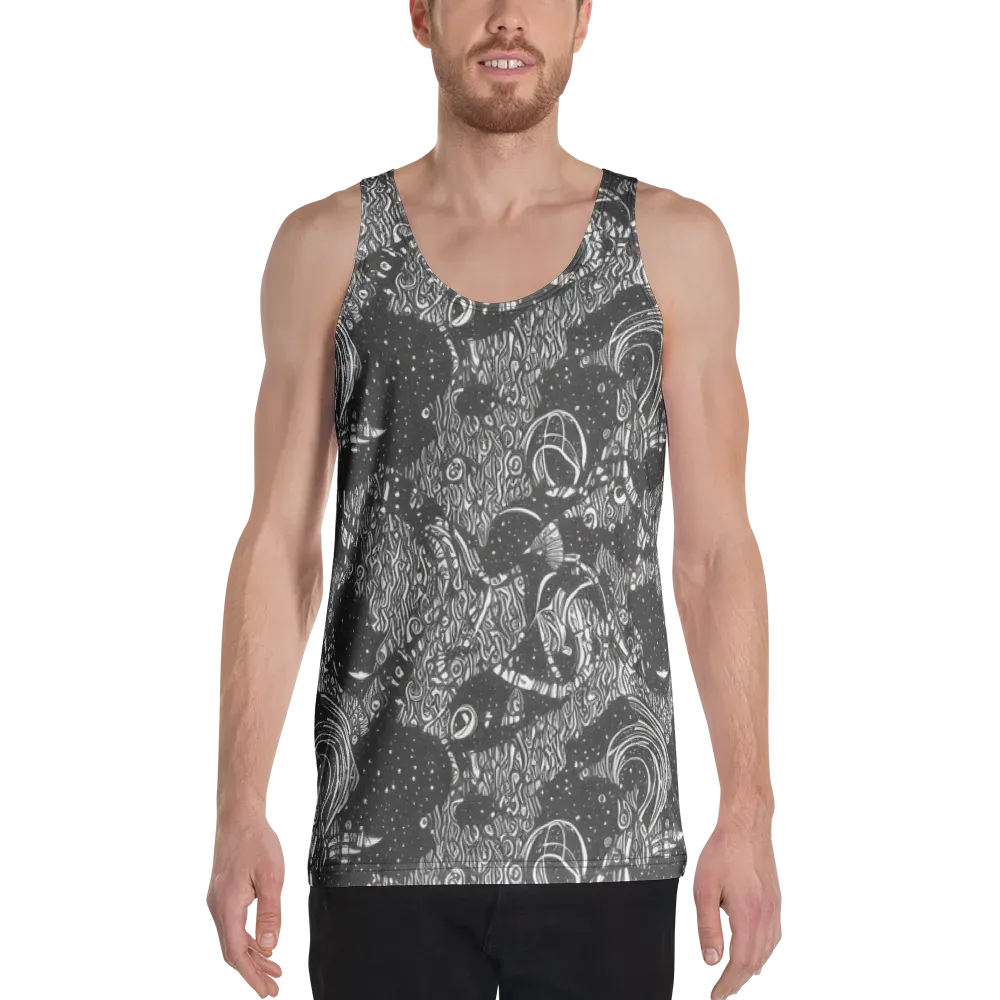 Shadow Reverie on Men's Tank Top — Front