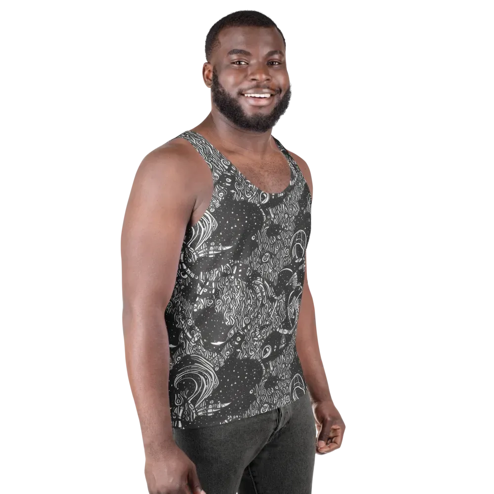 Shadow Reverie on Men's Tank Top — Right Front