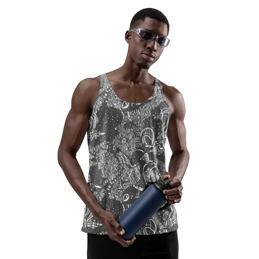 Shadow Reverie on Men's Tank Top — Front