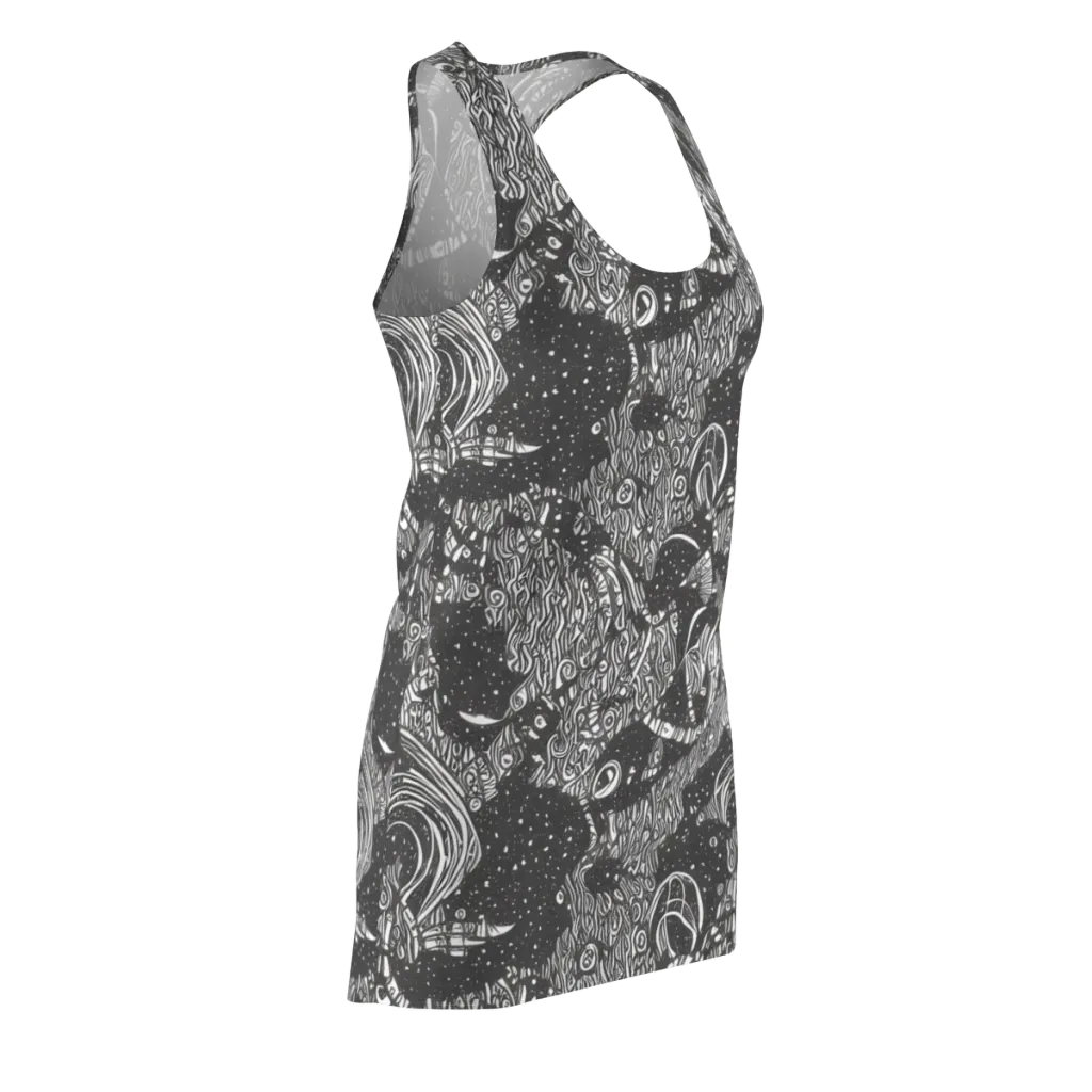 Shadow Reverie on Racerback Dress — Front Side