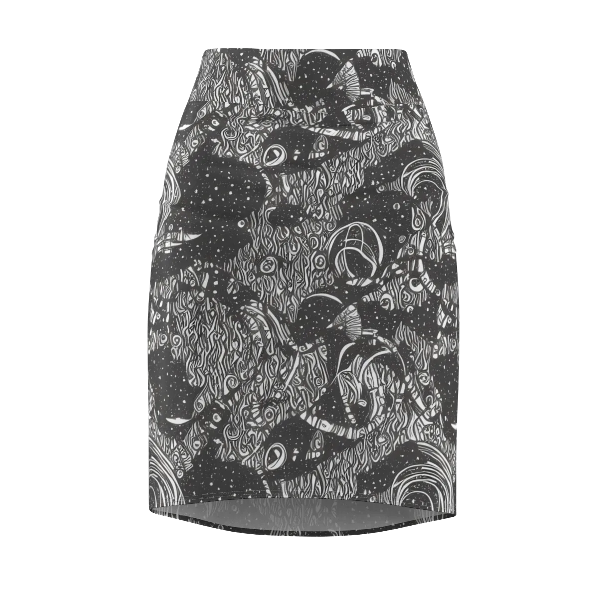 Shadow Reverie on Pencil Skirt — Front