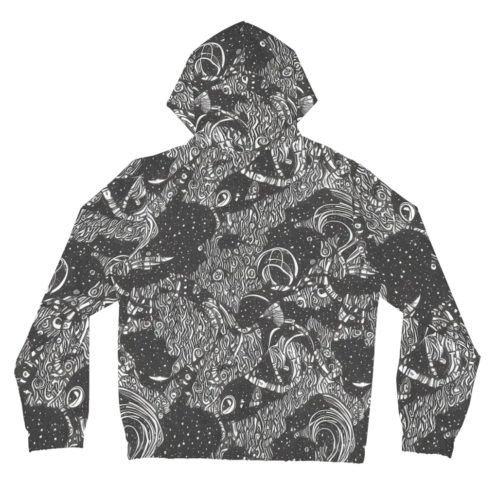 Shadow Reverie on Women's Full-Zip Hoodie — Back