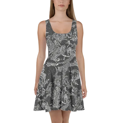 Shadow Reverie on a Skater Dress