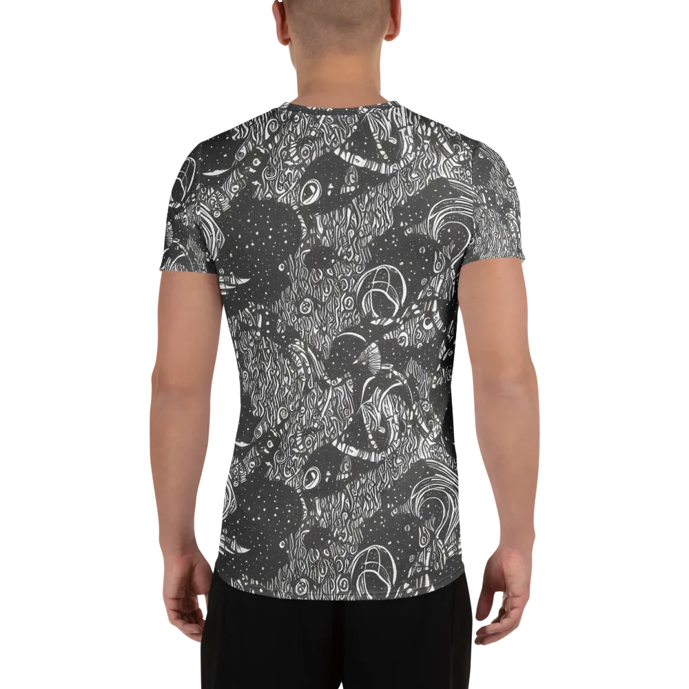 Shadow Reverie on Men's Athletic T-Shirt — Back