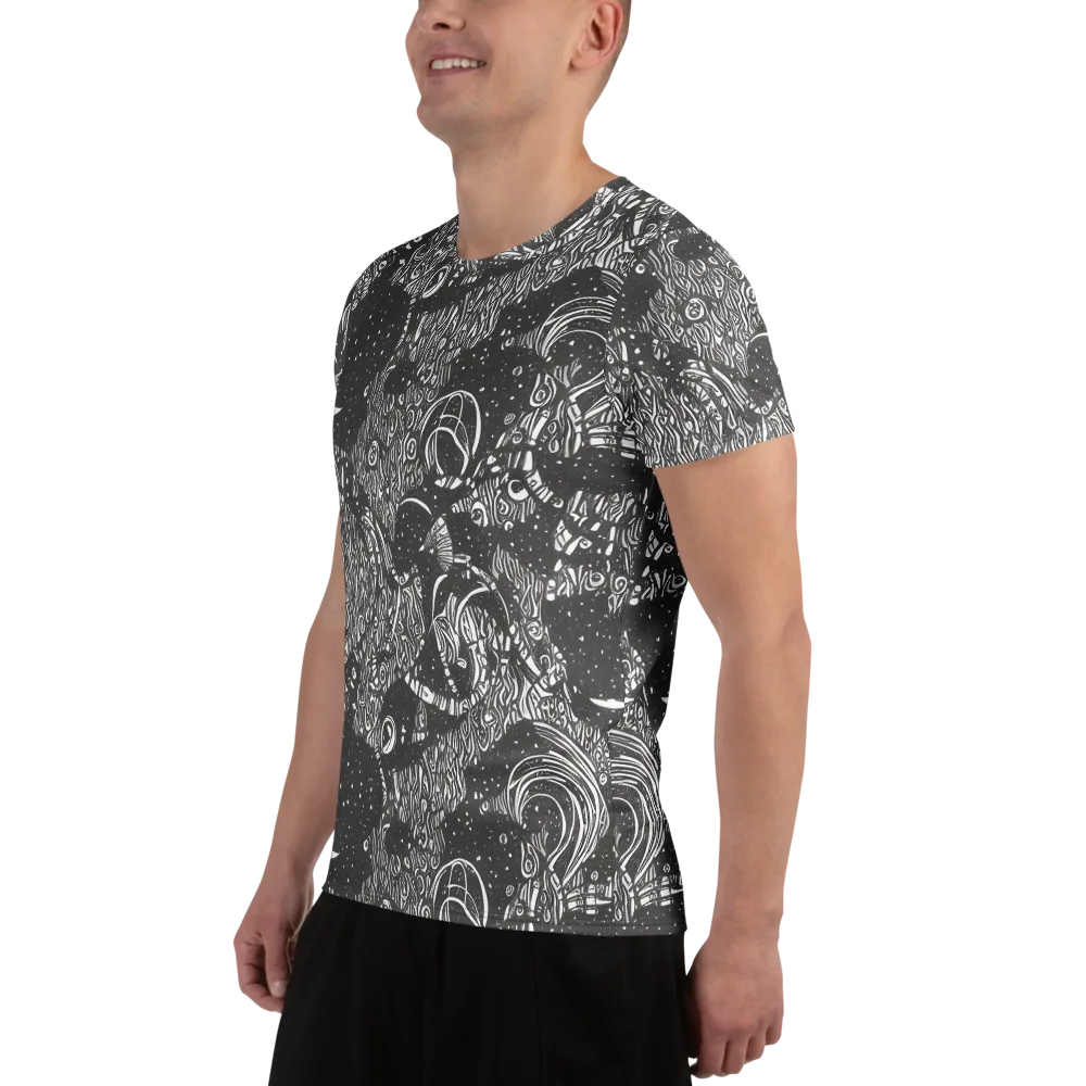 Shadow Reverie on Men's Athletic T-Shirt — Left