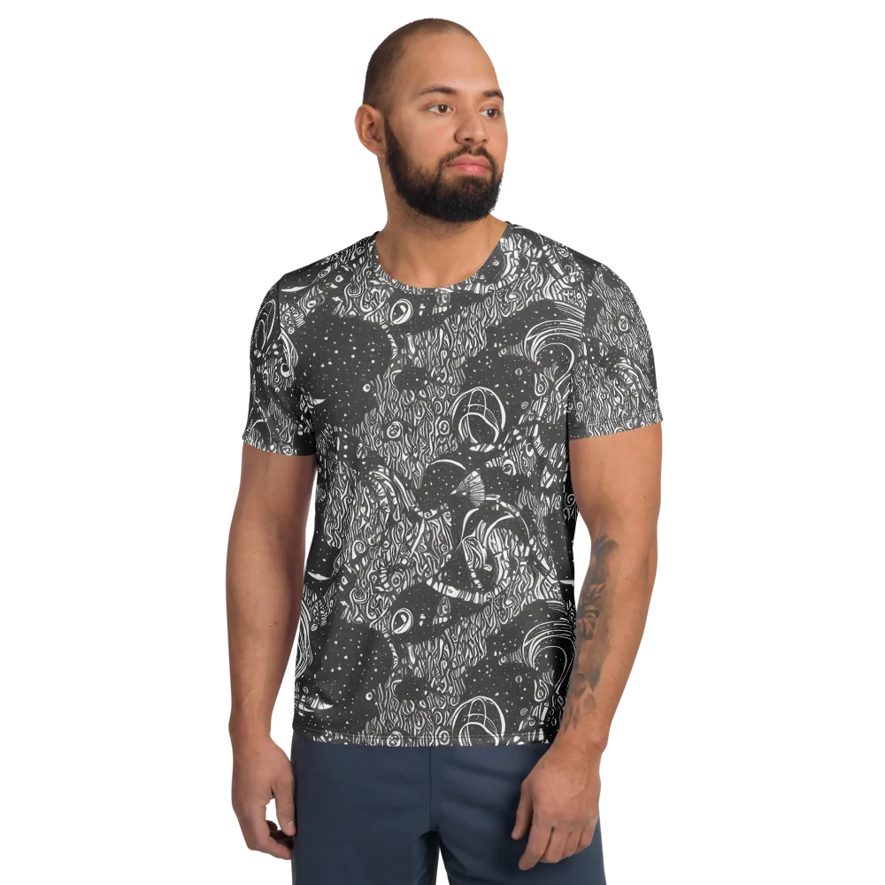 Shadow Reverie on Men's Athletic T-Shirt — Front