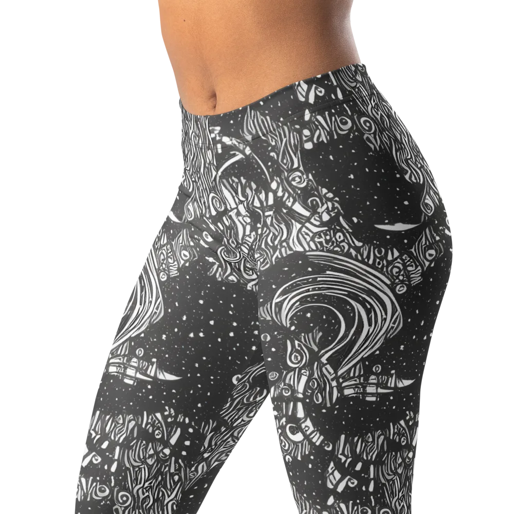 Shadow Reverie on Leggings — Left Front