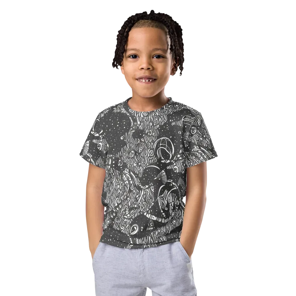Shadow Reverie on Kids Crew Neck T-Shirt — Front