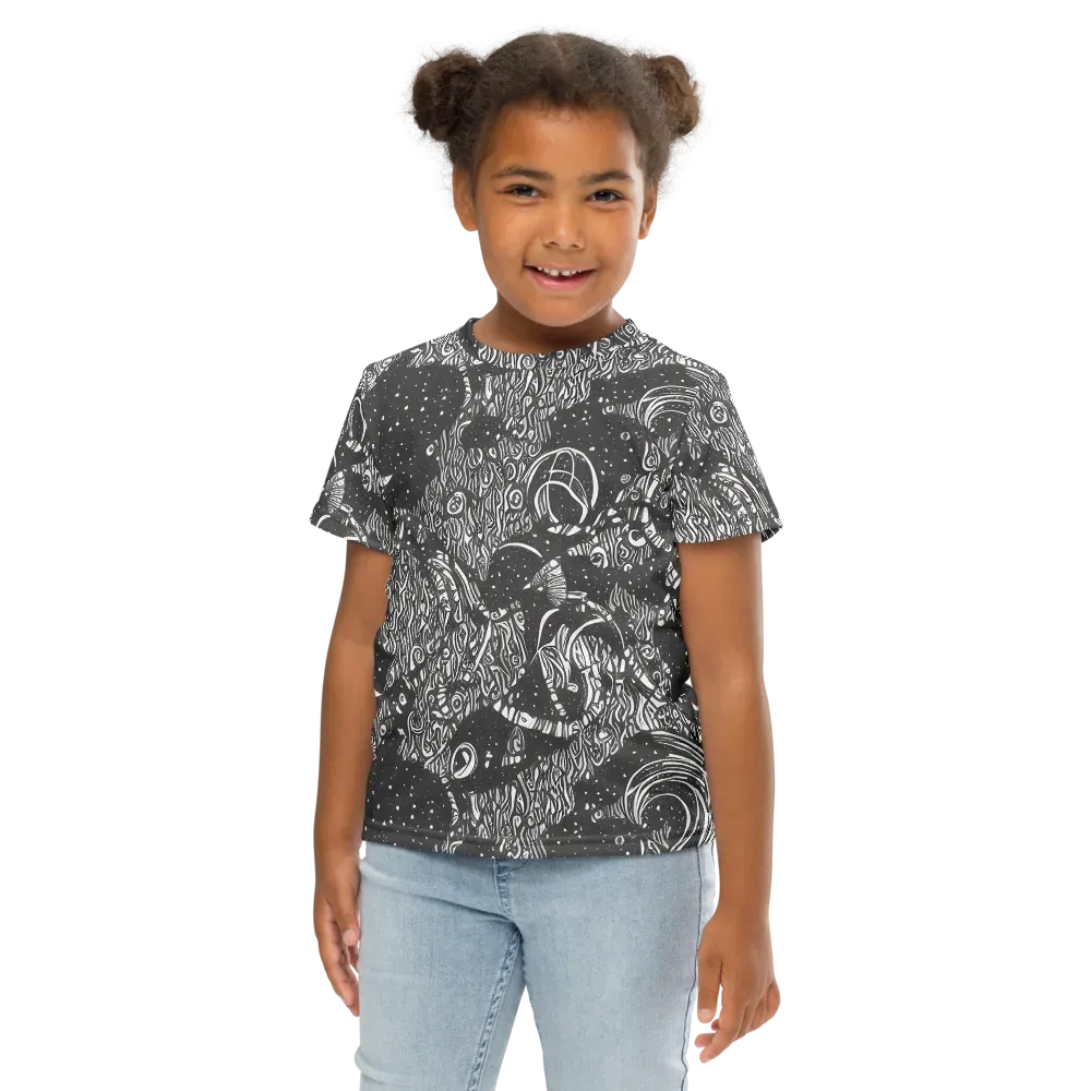 Shadow Reverie on Kids Crew Neck T-Shirt — Front