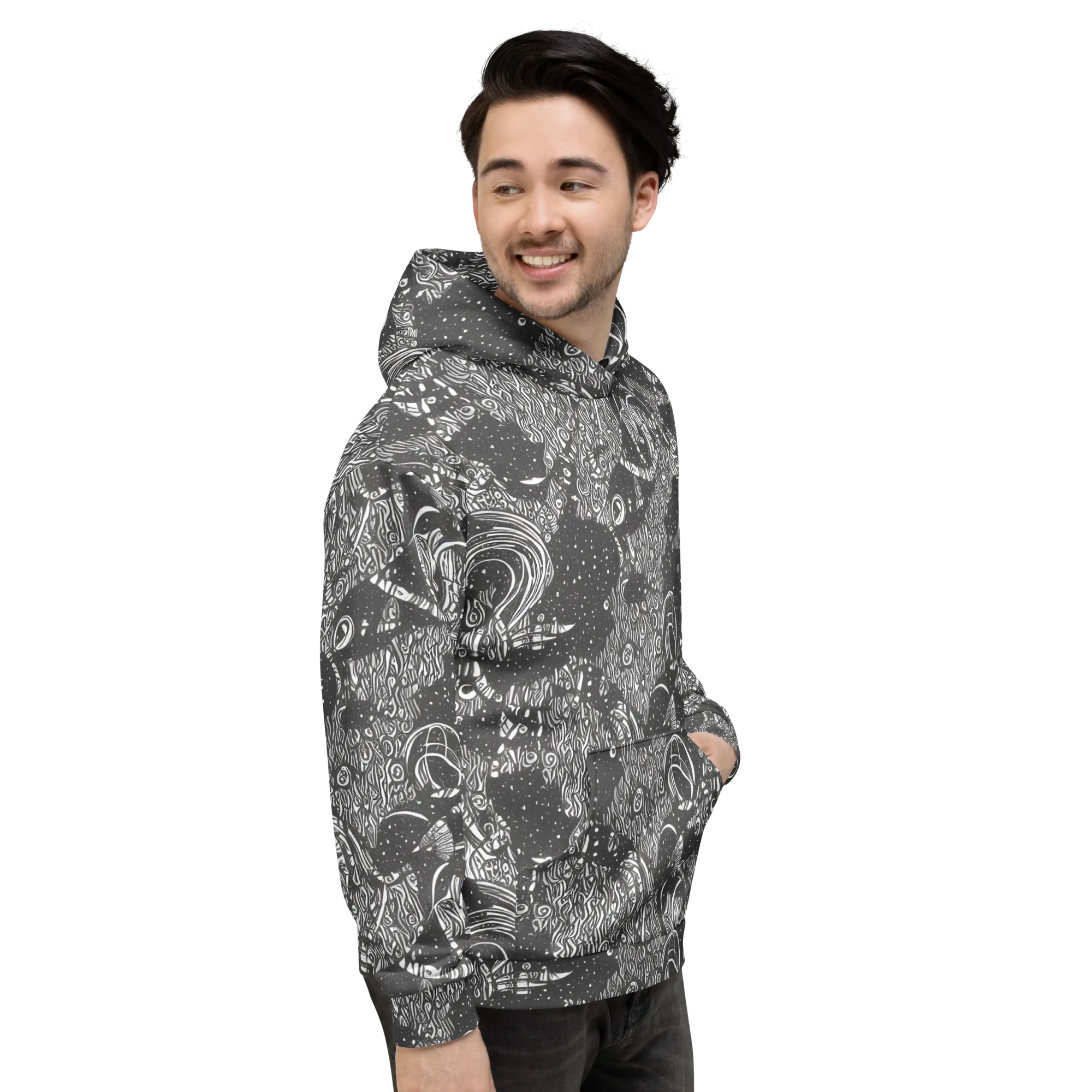 Shadow Reverie on Hoodie — Right