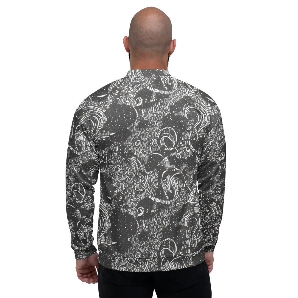 Shadow Reverie on Bomber Jacket — Back