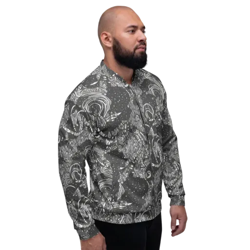 Shadow Reverie on a Bomber Jacket