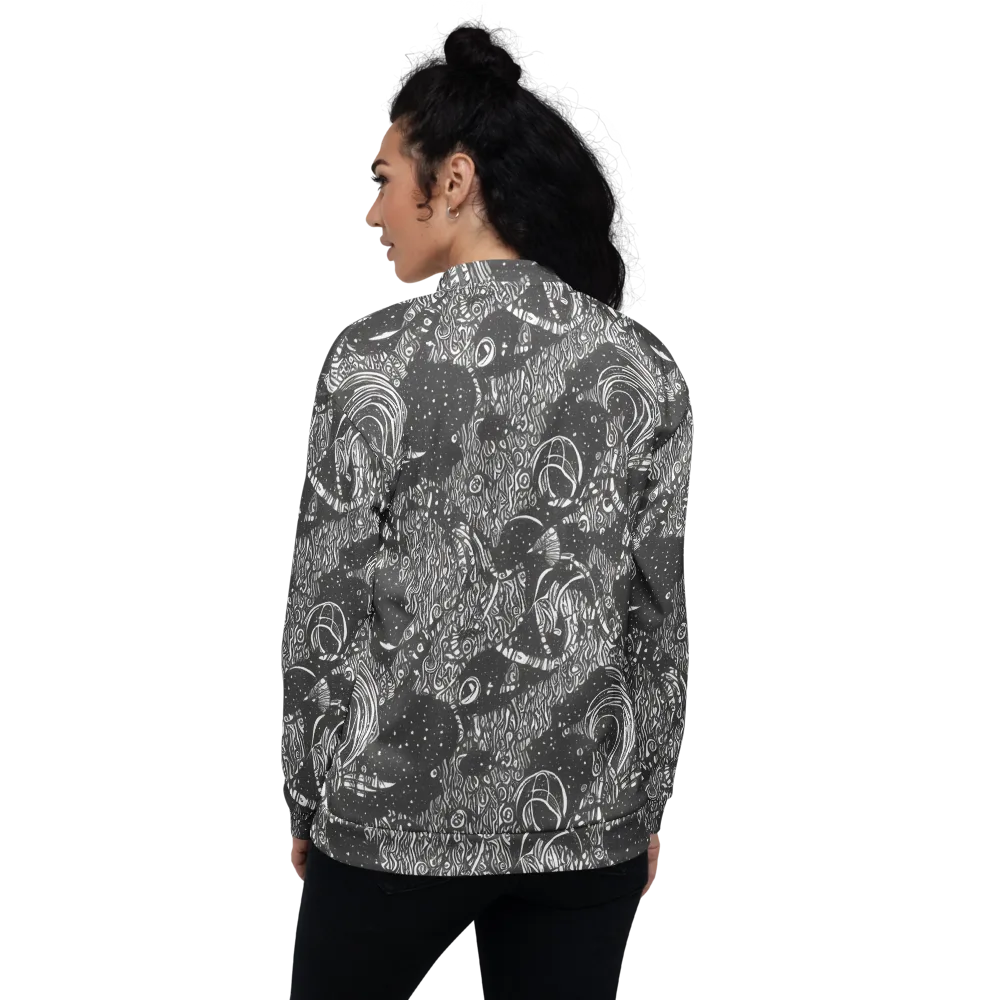 Shadow Reverie on Bomber Jacket — Back