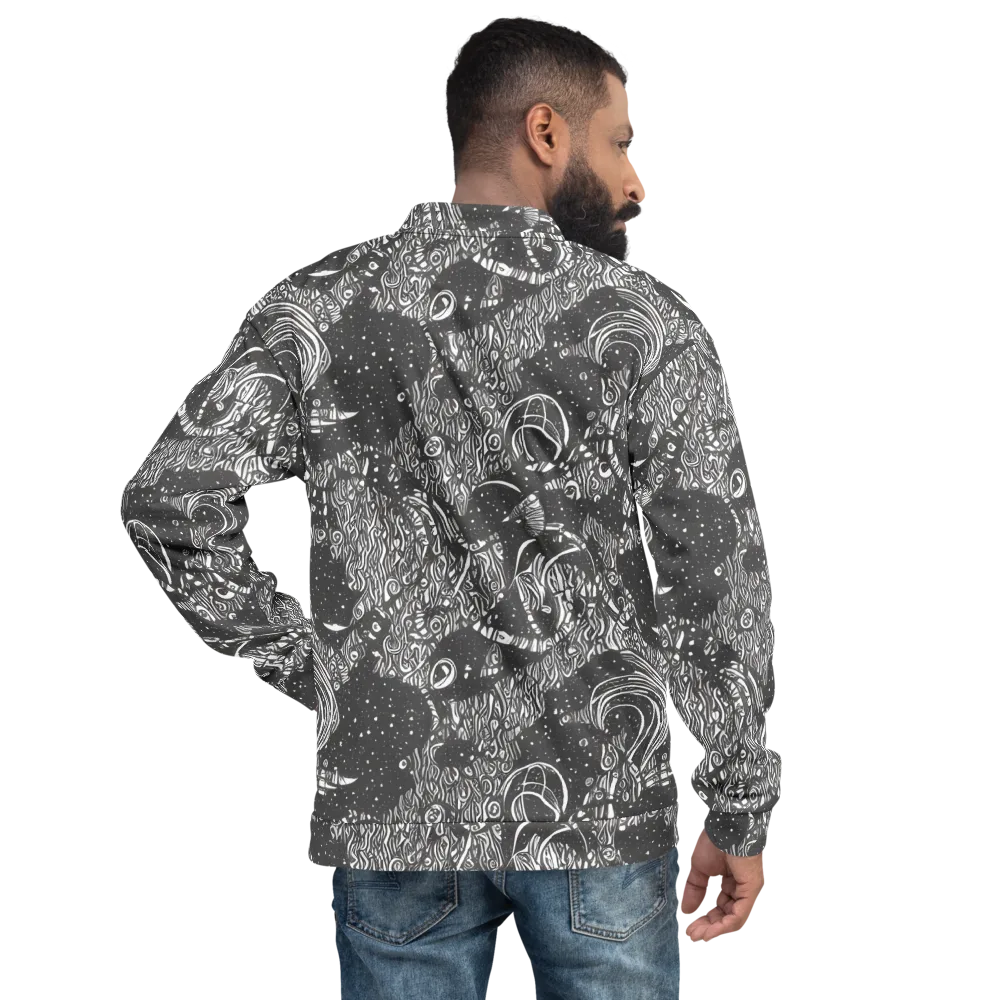 Shadow Reverie on Bomber Jacket — Back