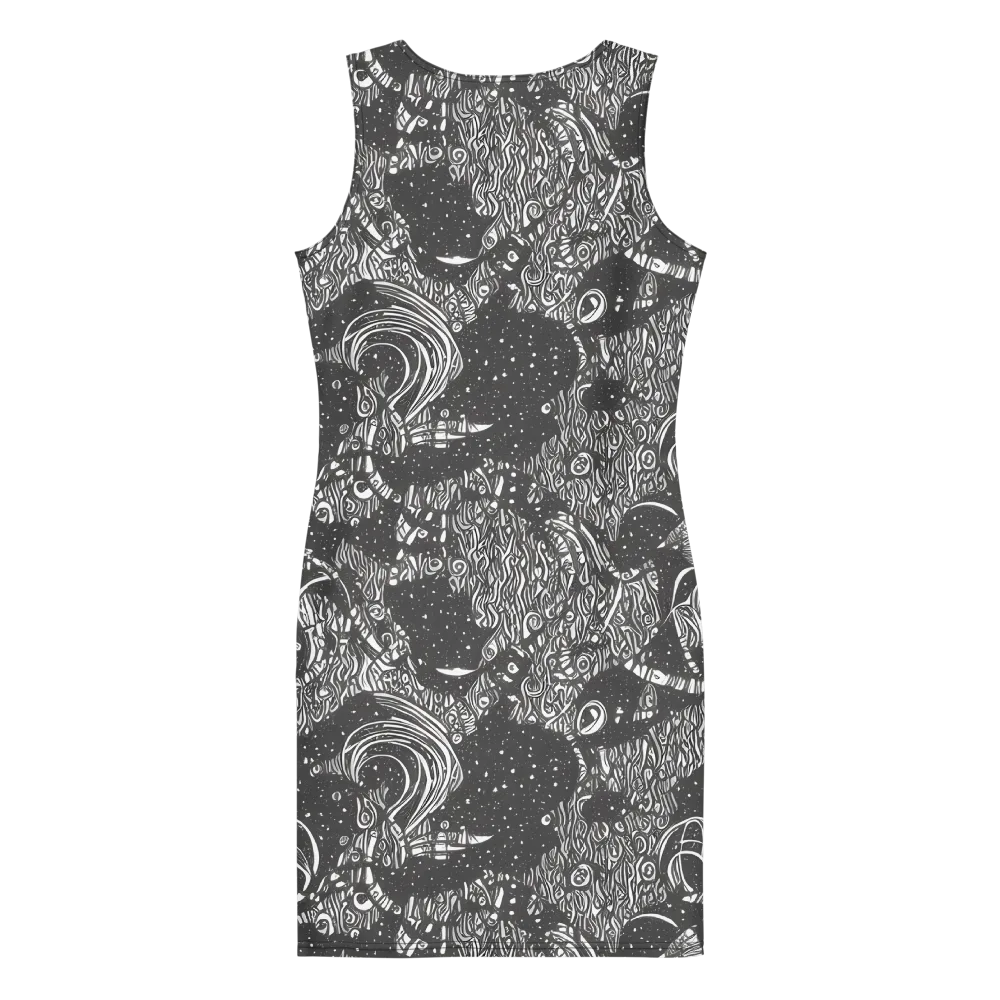 Shadow Reverie on Bodycon Dress — Back