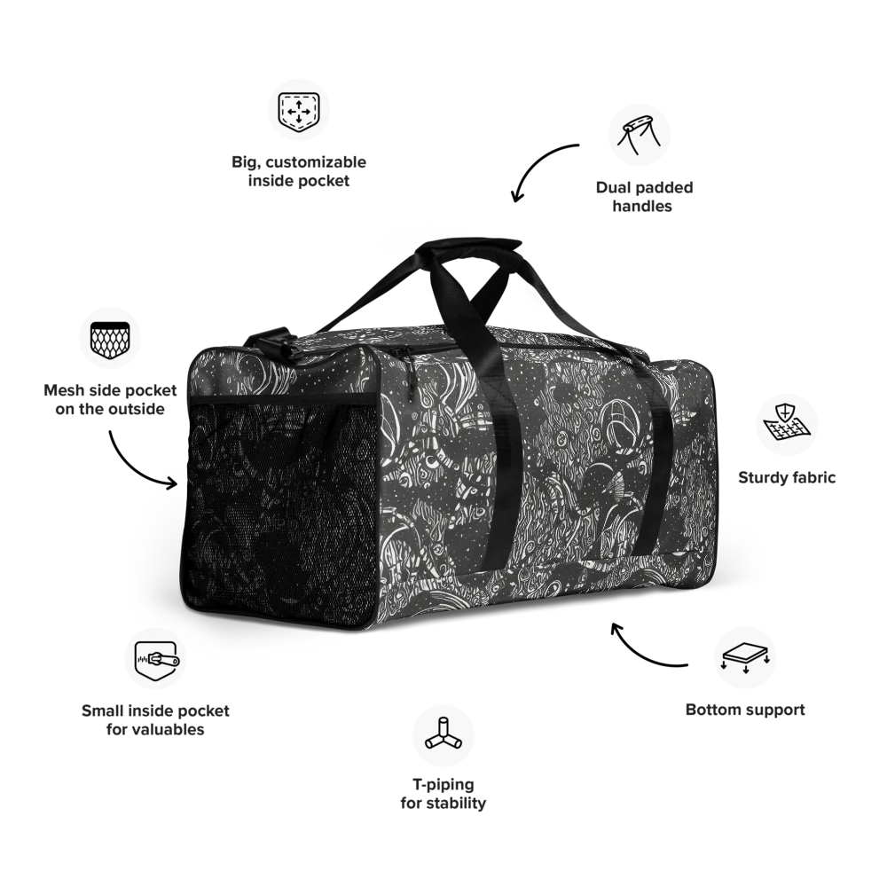 Shadow Reverie on Duffle Bag — Right Front