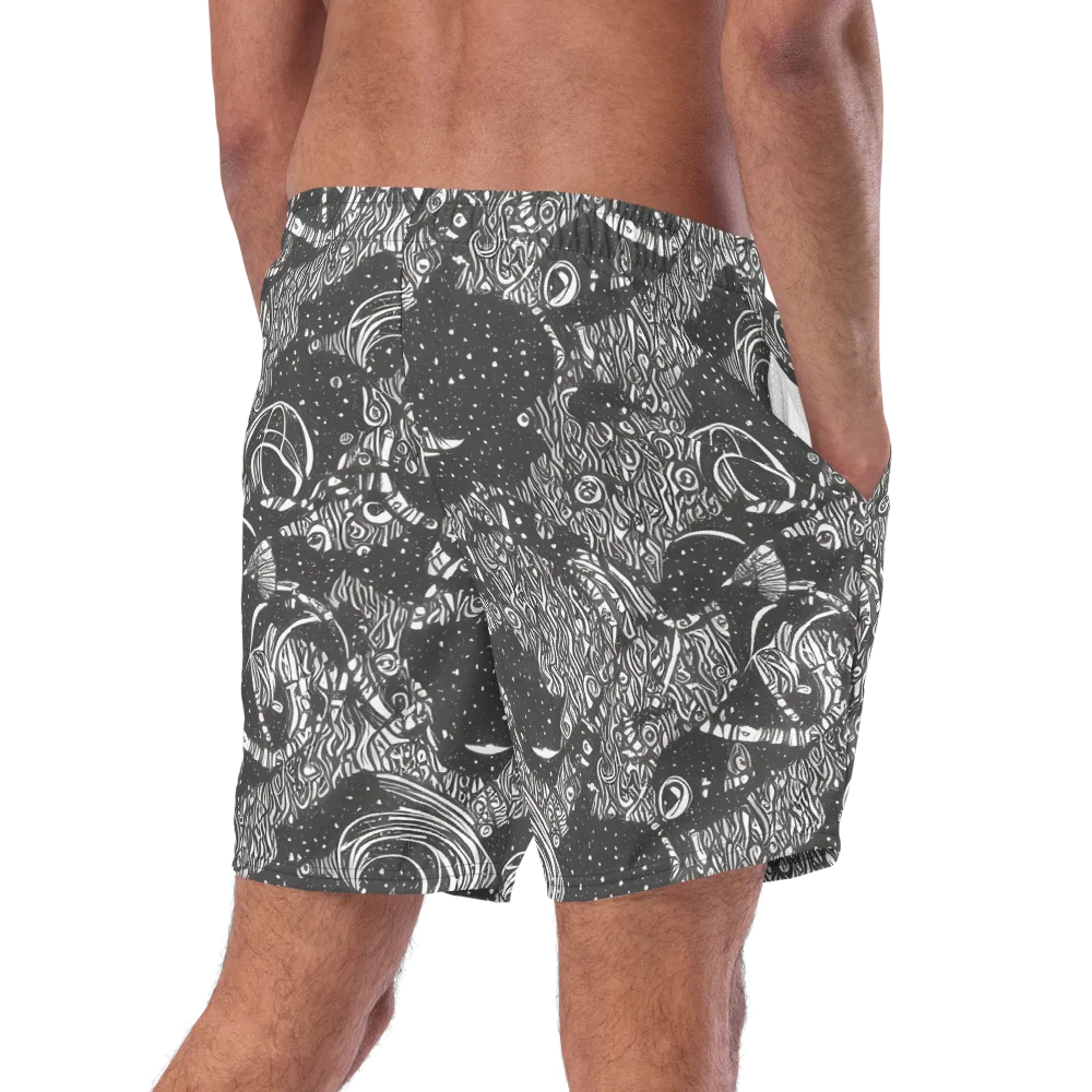 Shadow Reverie on Swim Trunks — Right Back