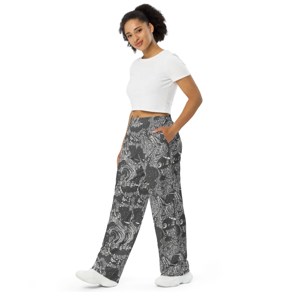 Shadow Reverie on Wide-Leg Pants — Left Front