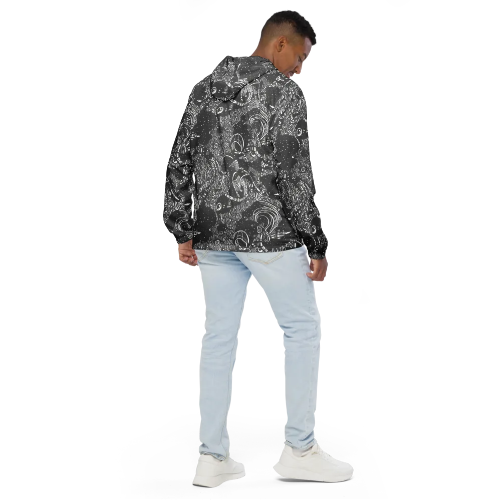 Shadow Reverie on Men's Windbreaker — Back