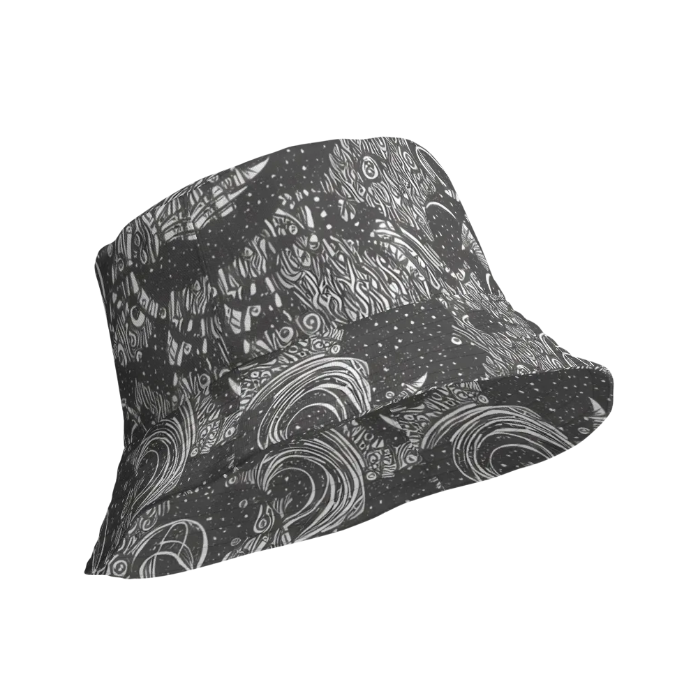 Shadow Reverie on Reversible Bucket Hat — Product details Outside