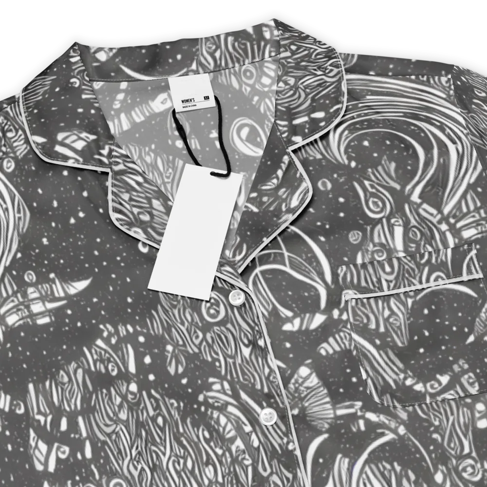 Shadow Reverie on Women's Short Sleeve Pajama Top — Product details