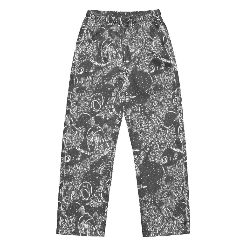 Shadow Reverie on Women's Pajama Pants — Front