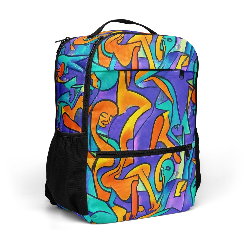 Surreal Movements on Utility Backpack — Right Front