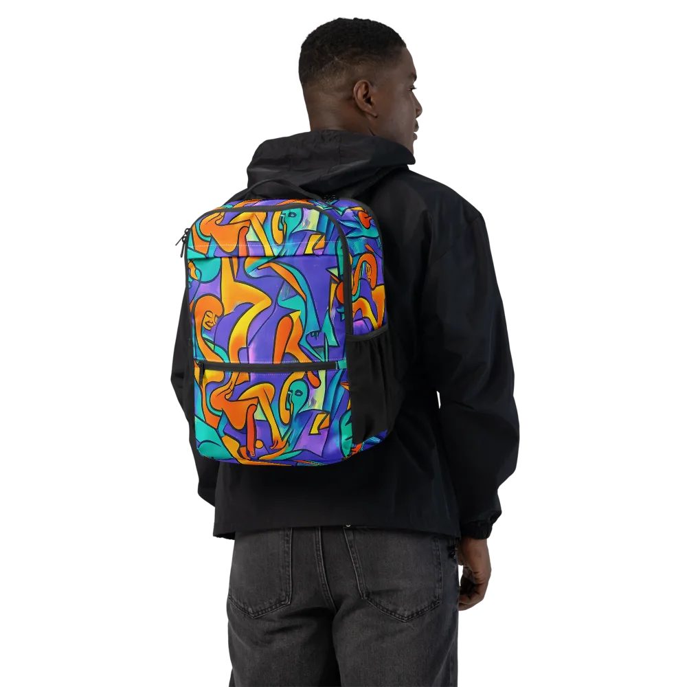 Surreal Movements on Utility Backpack — Back