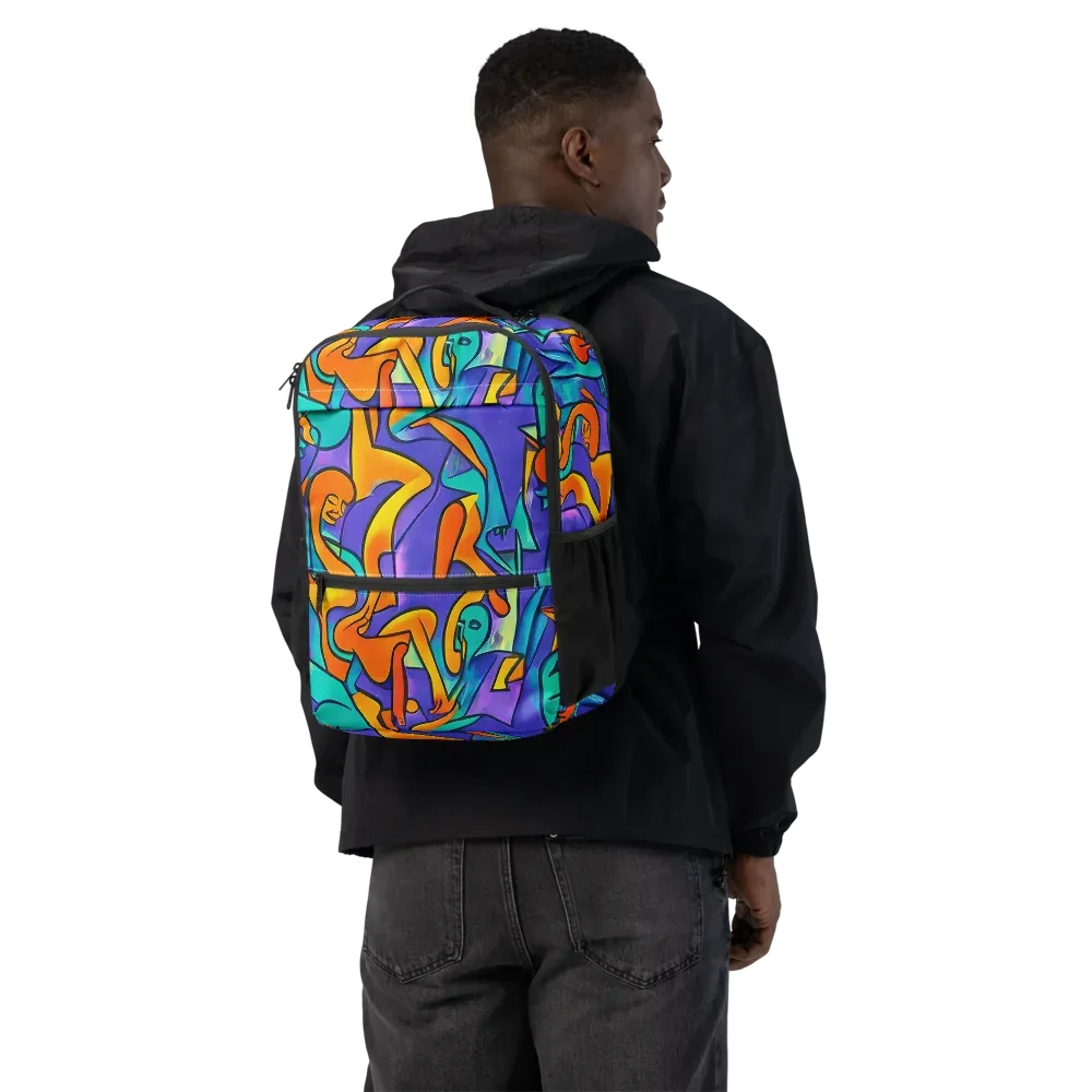 Surreal Movements on Utility Backpack — Back