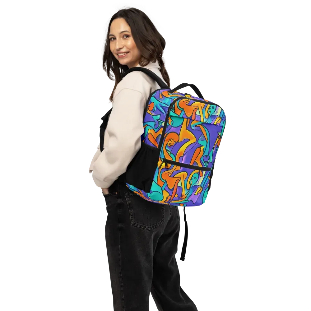 Surreal Movements on Utility Backpack — Back