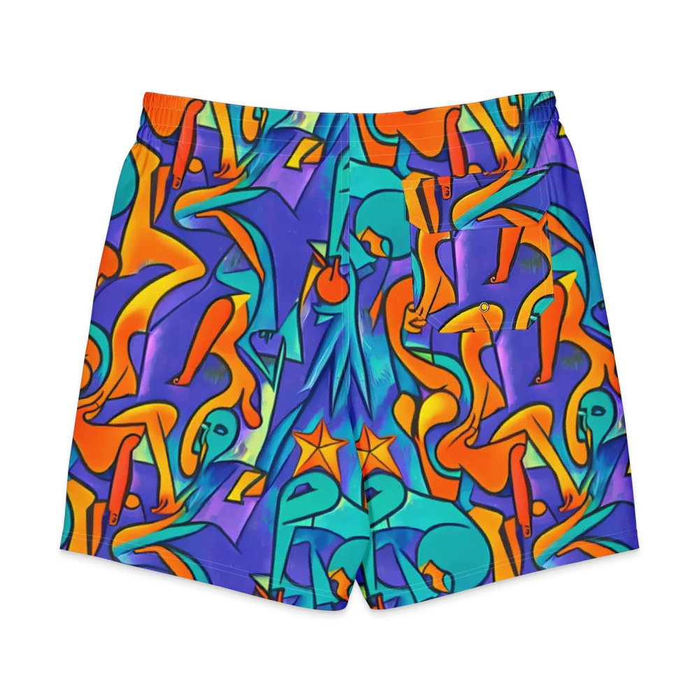 Surreal Movements on Men's Board Shorts — Back