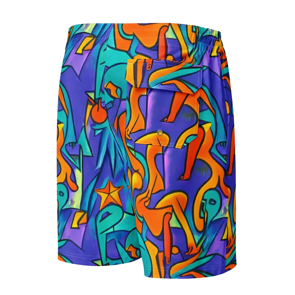 Surreal Movements on Men's Board Shorts — Back