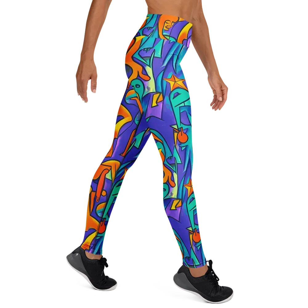 Surreal Movements on Yoga Leggings — Right