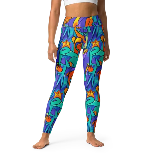 Surreal Movements on a Yoga Leggings