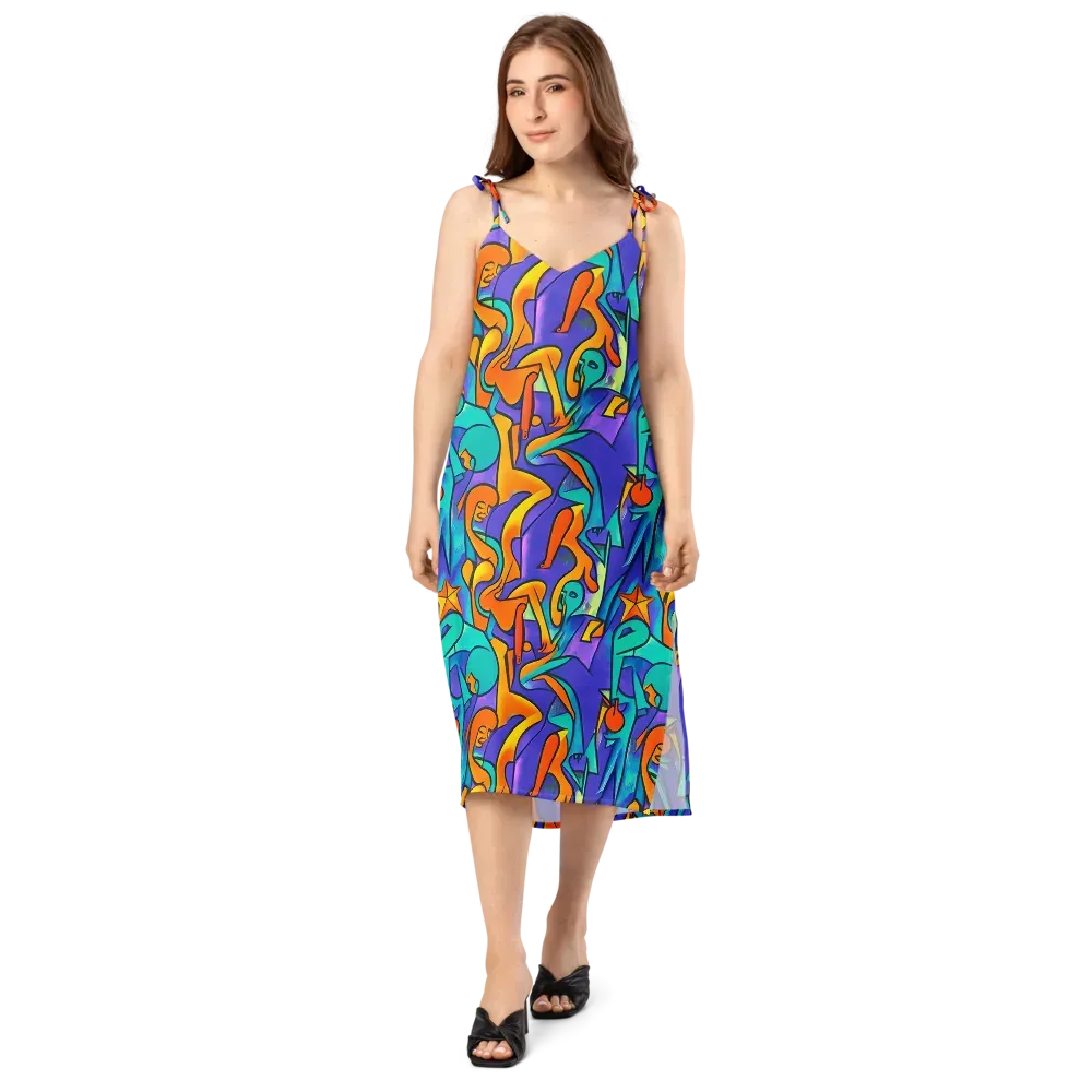 Surreal Movements on Slip Dress — Front