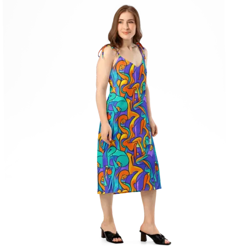 Surreal Movements on a Slip Dress