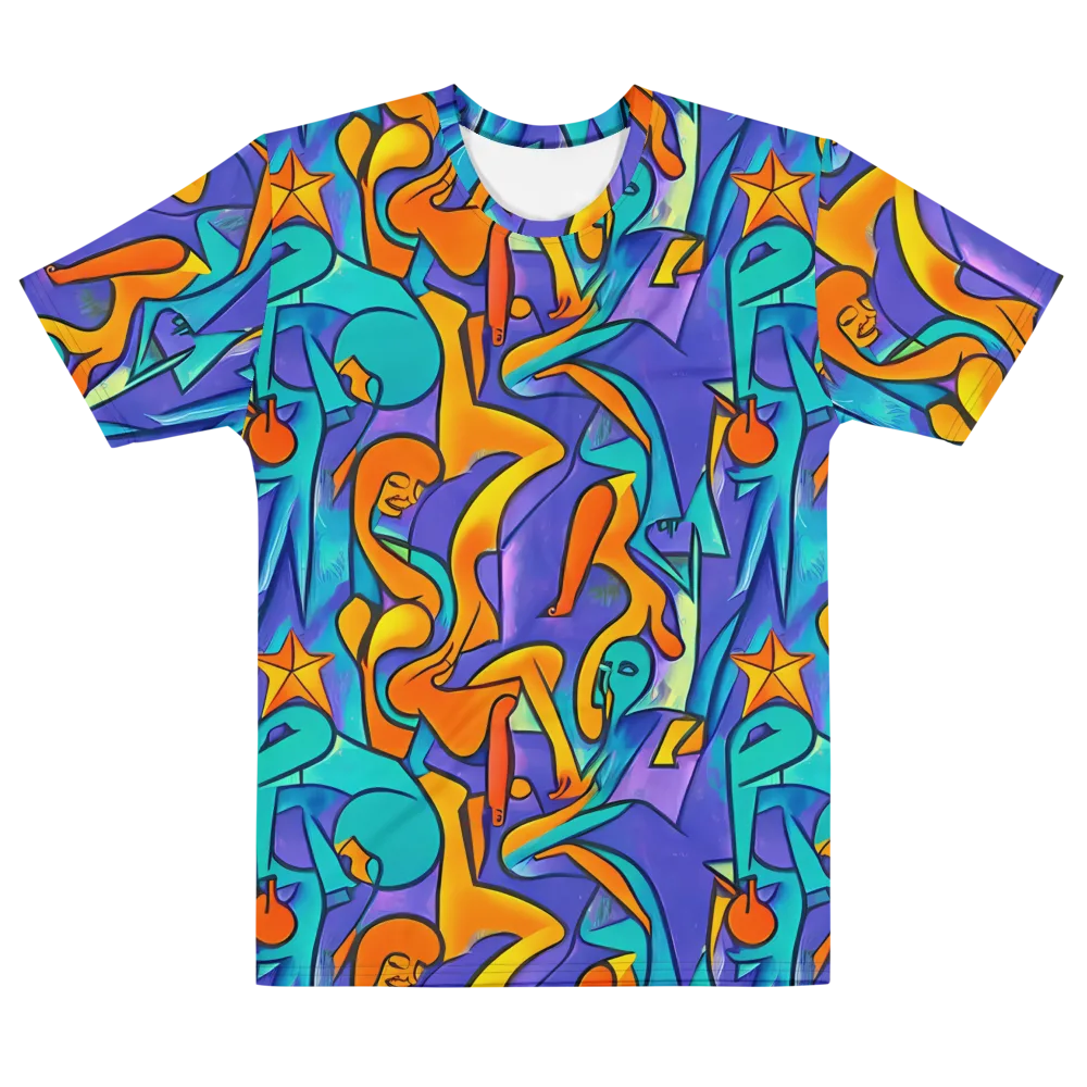 Surreal Movements on Men's Cotton Crew Neck T-Shirt — Front