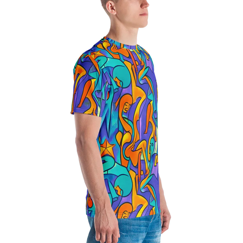 Surreal Movements on Men's Crew Neck T-Shirt — Right