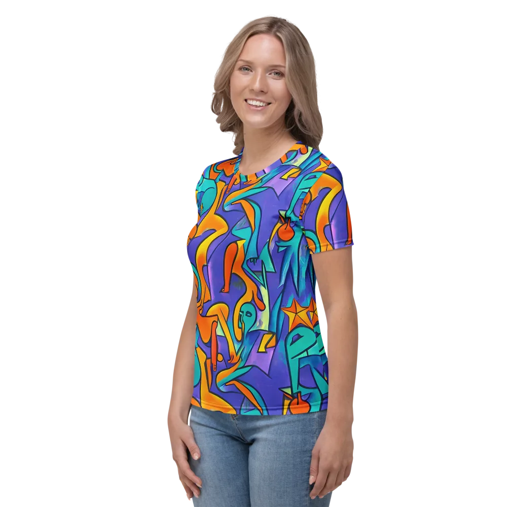Surreal Movements on Women's Crew Neck T-Shirt — Left