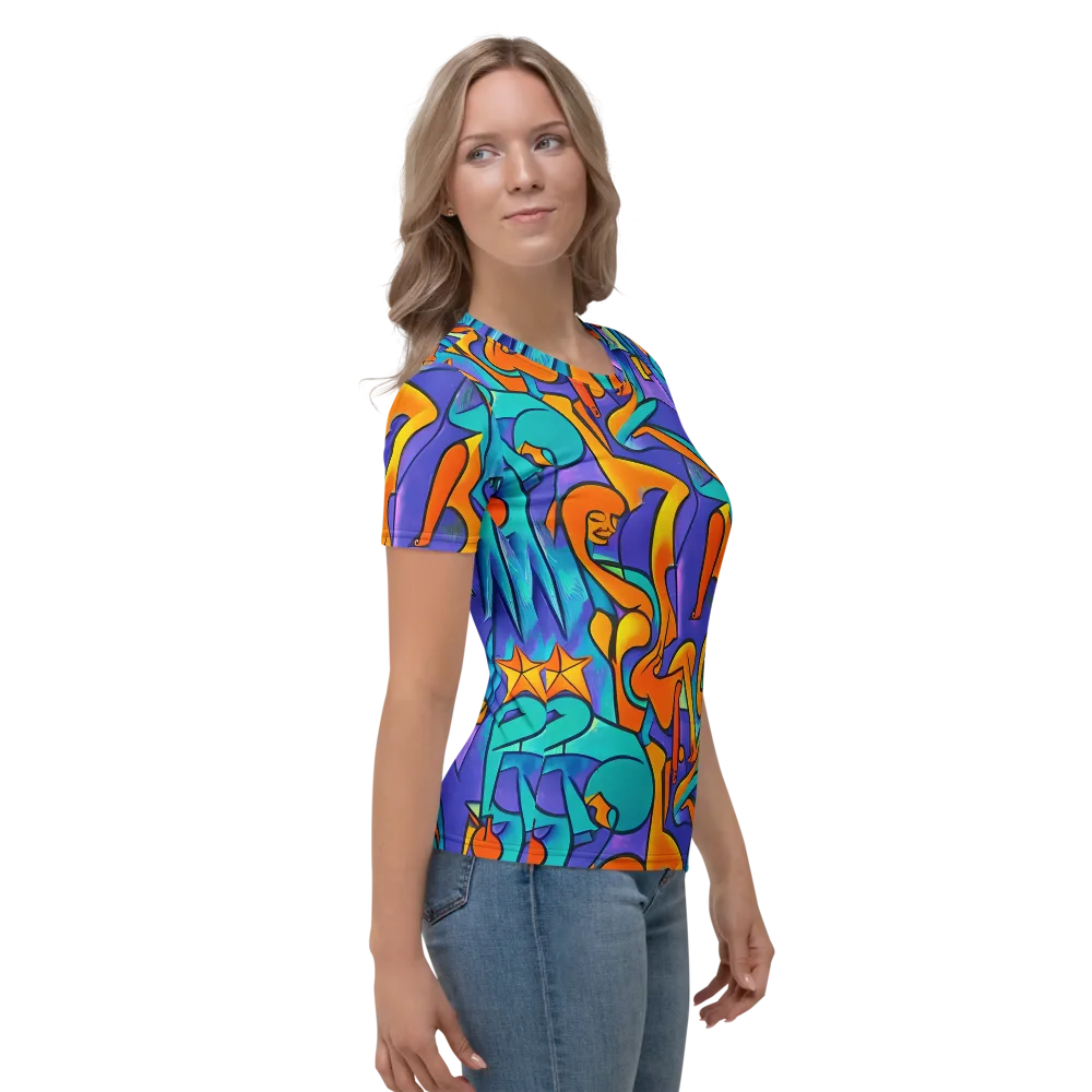 Surreal Movements on Women's Crew Neck T-Shirt — Right
