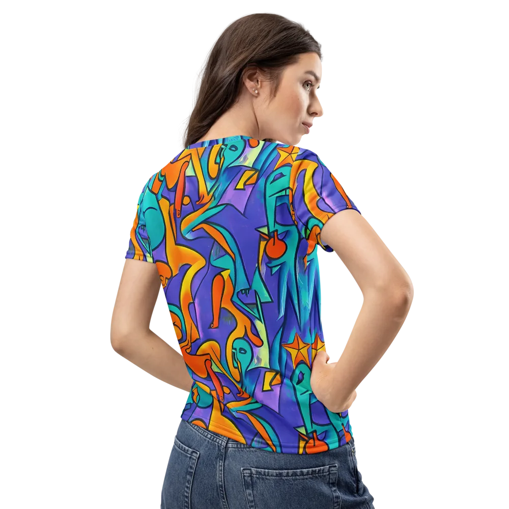 Surreal Movements on Women's Crew Neck T-Shirt — Back