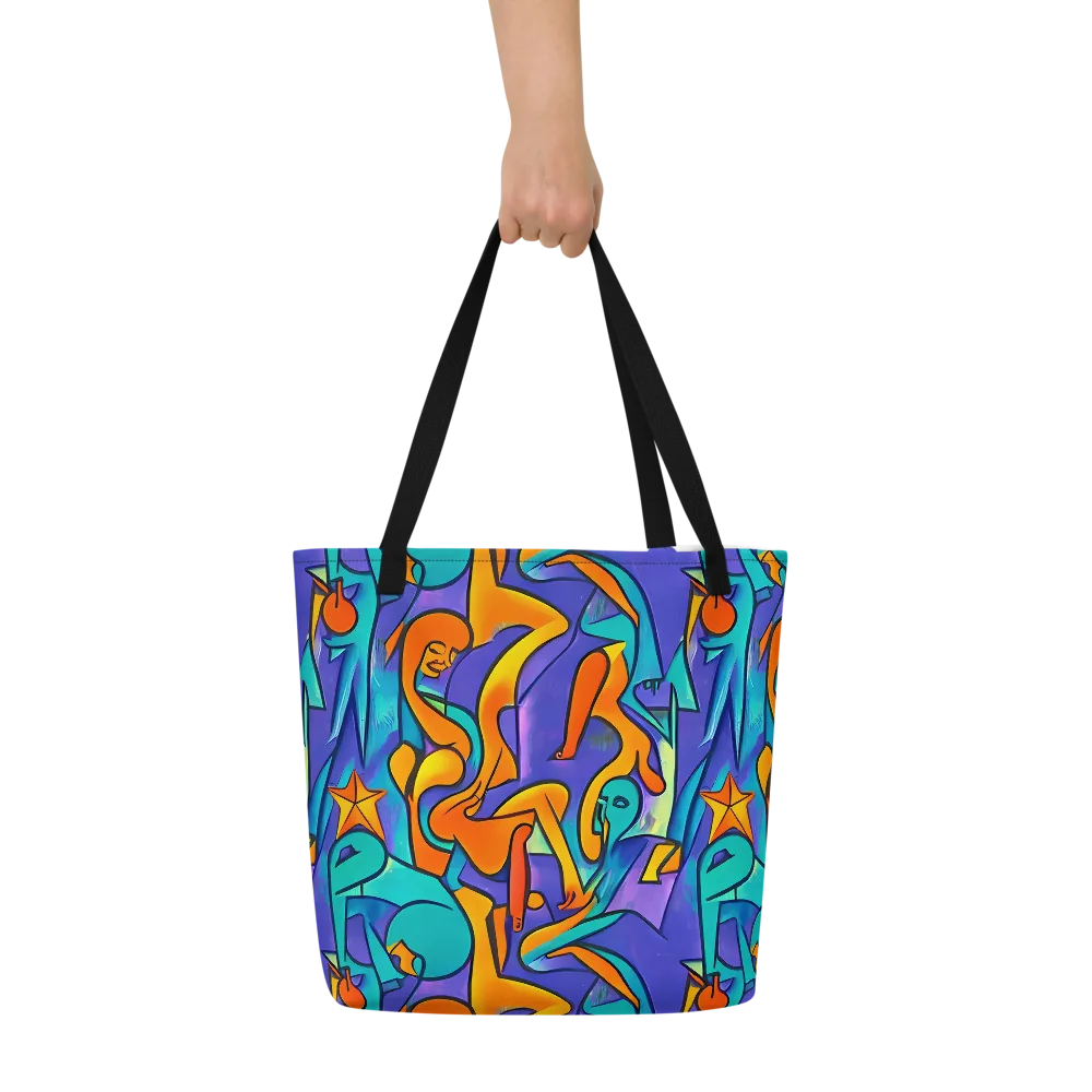 Surreal Movements on Large Tote Bag W/ Pocket — Front