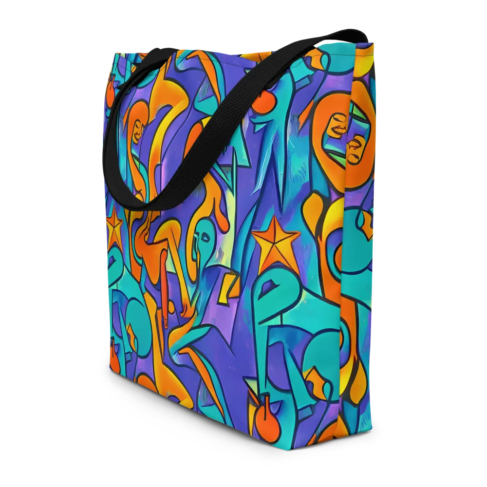 Surreal Movements on Large Tote Bag W/ Pocket — Front