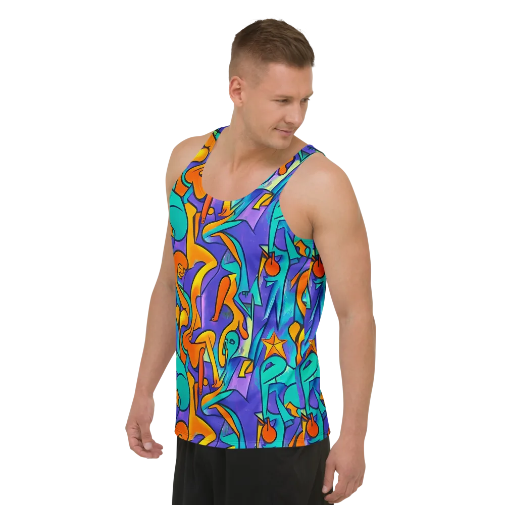 Surreal Movements on Men's Tank Top — Left Front